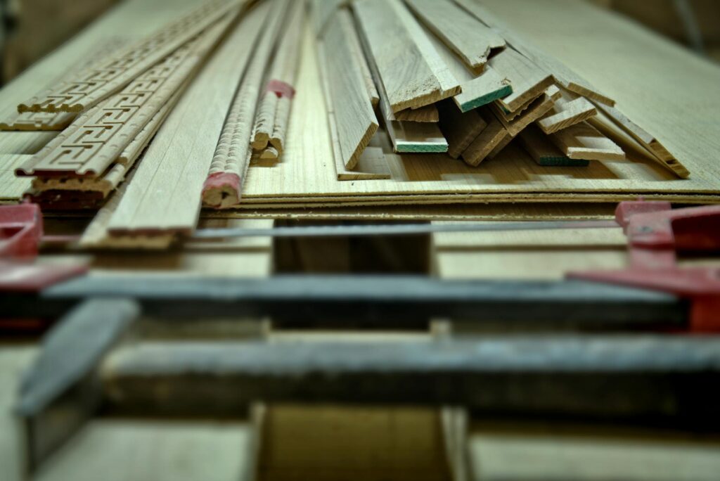 saw and planks